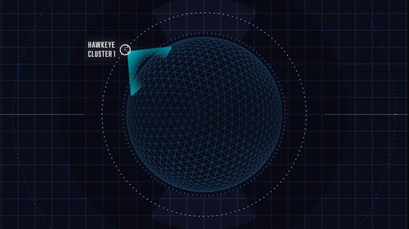 Animated globe visualization